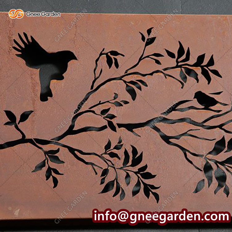 Outdoor Privacy Screen Corten Steel Screen Metal Screen