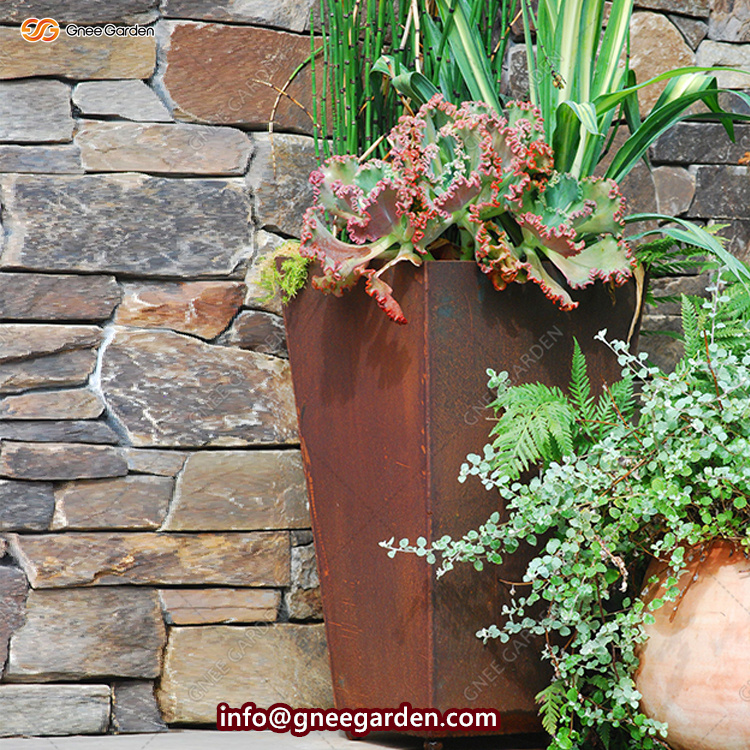 Metallic Series Corten Steel Planter Box & Corten flower pot