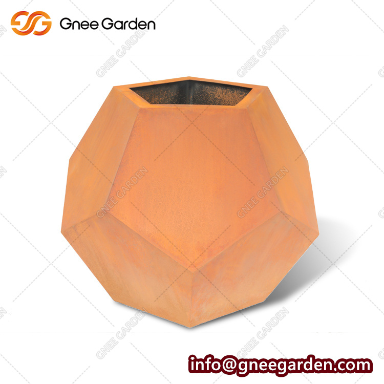 Garden Decoration Planter Pot Corten Steel Garden Pots & Planters Metal Flower Pot