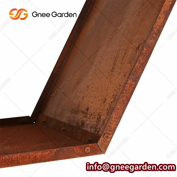 Modern Wood Storage Corten Steel Log Store