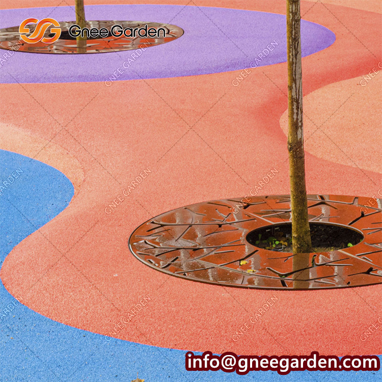 Corten Steel Tree Grating Grates for Park and Garden