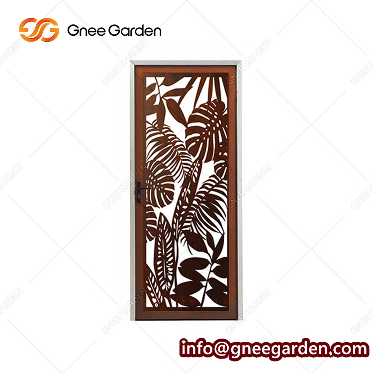 Laser Cut Garden Fence Metal Compound Gold Corten Steel For House