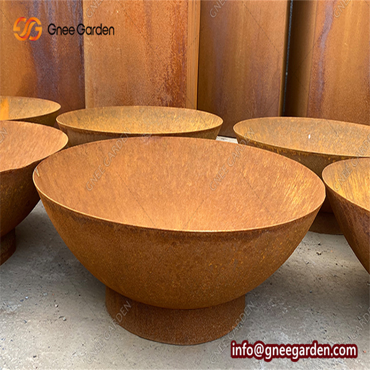 Round Iron Metal Rustic Outdoor Camping Collapsible Wood Burning Garden Accessories FirePIt