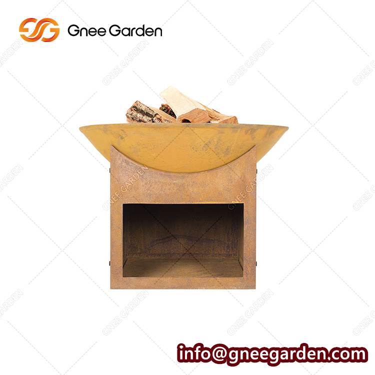 Round Metal Iron Fire Pit For Outdoor Garden Parties Metal Round Fire Pit
