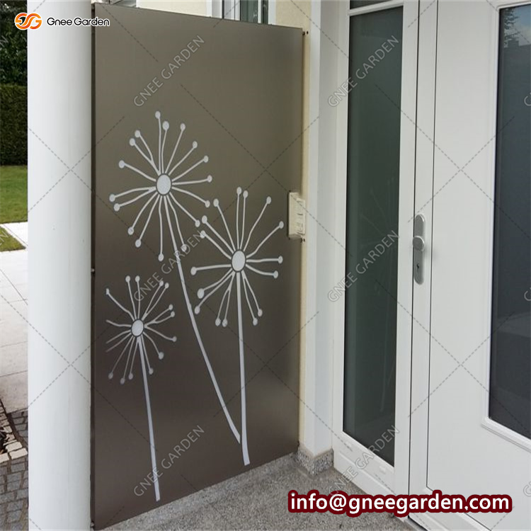 Decorative Laser Cut Metal Fence Panel Privacy Steel Fence Panel Perforated Iron Fence Panel Designs