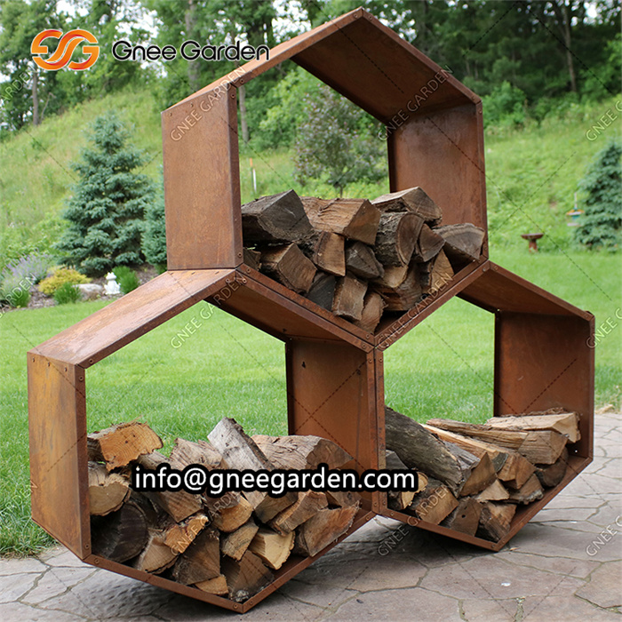 Outdoor Firewood Racks With Kindling Holder Heavy Duty Wood Storage Log Firewood Storage Log Holders Firewood Holder