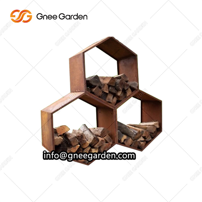 Outdoor Firewood Rack Firewood Stand Wood Holder Heavy Duty Firewood Storage Rack Wood Storage