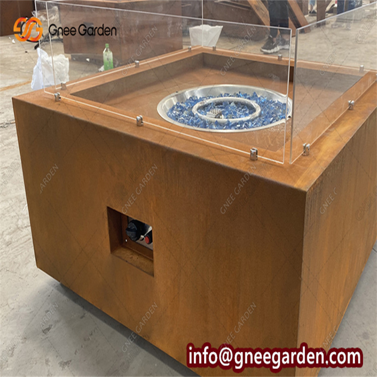 Corten Steel Fire Pits Outdoor Corten Steel Propane Fire Pit Table Corten Steel Gas Fire Pit