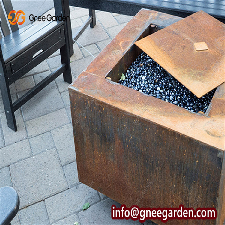 Propane Metal Fire Pit Fire Bowl Gas Corten Fire Table