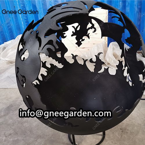 Corten Steel Fire Pit Bowl Outdoor Fire Pit Outdoor Patio Garden Furniture Metal Fire Pit Bowl