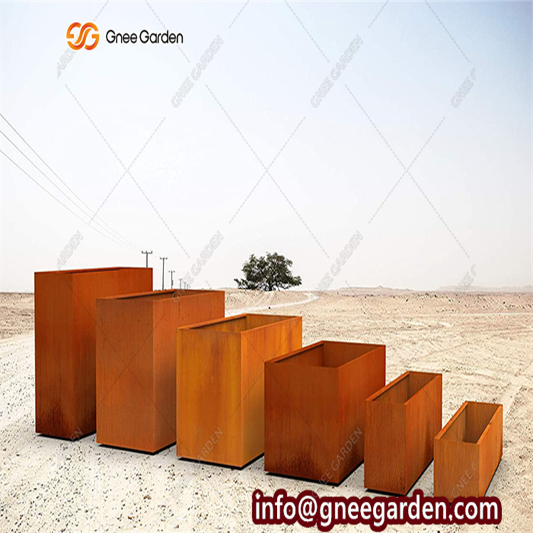 Garden Landscape Corten Steel Metal Seeding Nursery Planter
