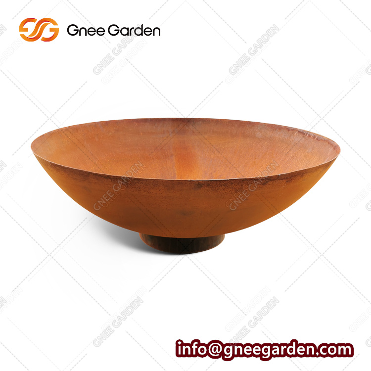 Outdoor Corten Fire Bowl Fire Pit Durable Backyard Fire Place