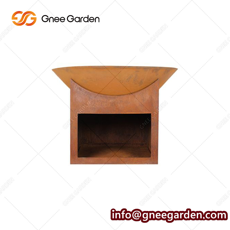 Wood Burning Fire Pit With Cooking Grill Outdoor Fire Pit