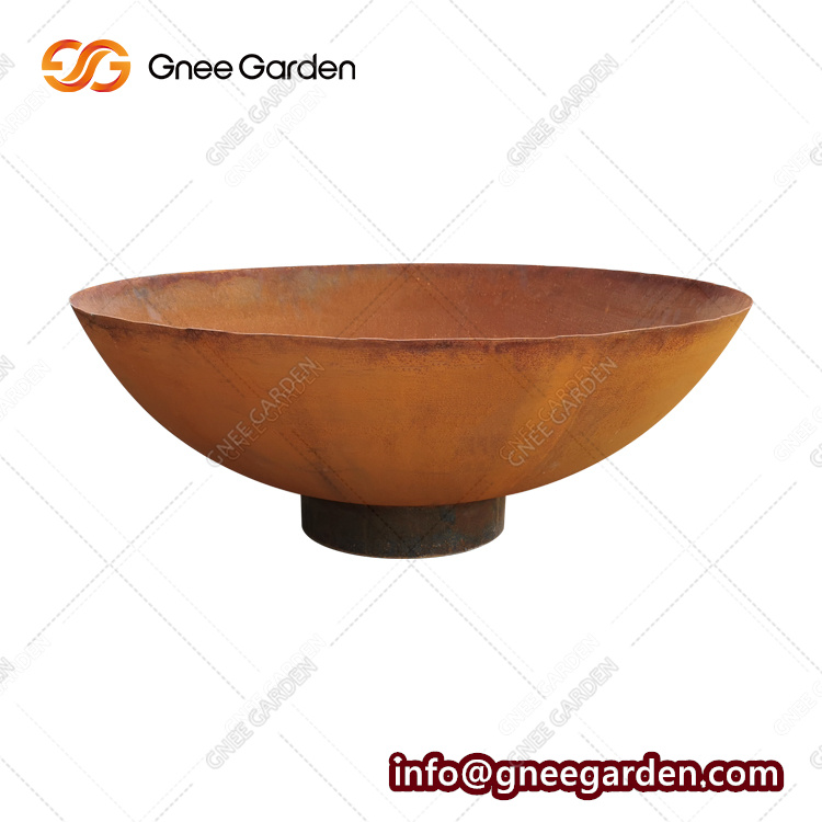 Garden Metal Fire Pit Corten Steel Fire Bowl