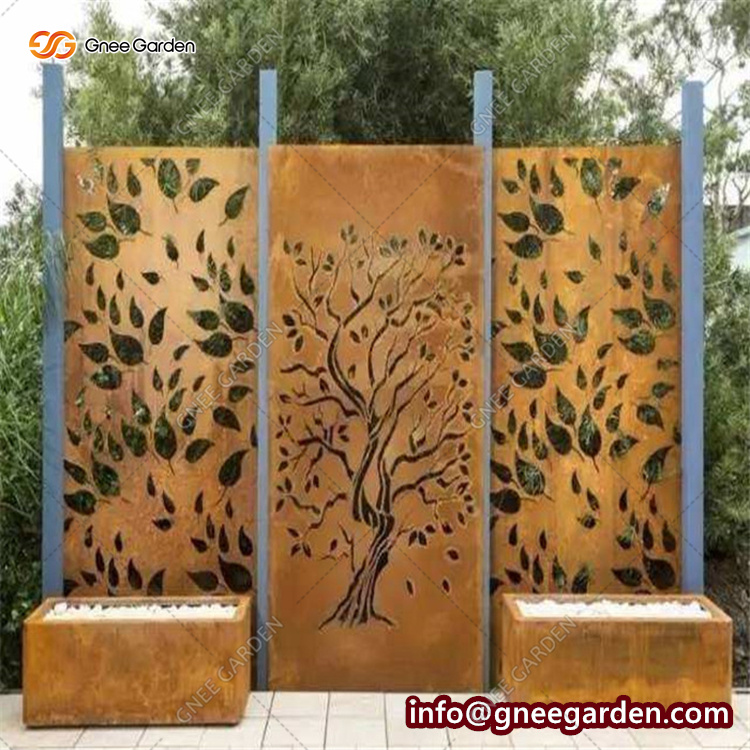 Exterior Decorative Metal Wall Panel Garden Art Panel