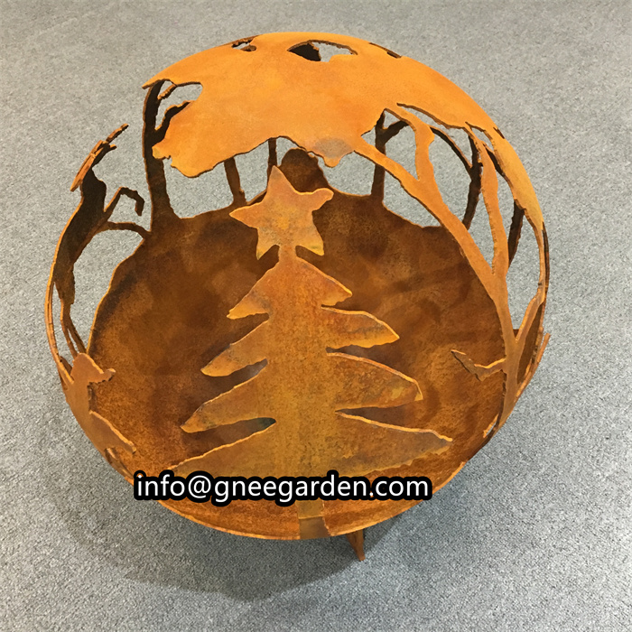 Customized Fire Pit Sphere Firebowl Fire Pit Spherical Fireplace