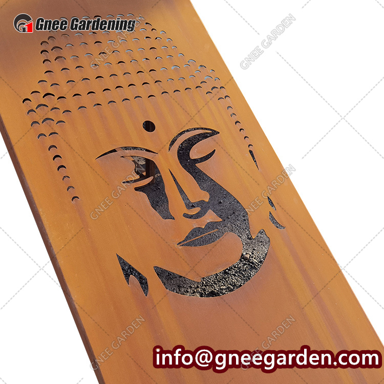 Corten Steel Portable Garden Metal Screens Room Dividers Corten Steel Screen Outdoor Privacy Screen