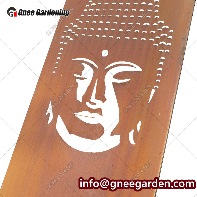 Corten Steel Metal Picket Ornamental Fence Panel Metal