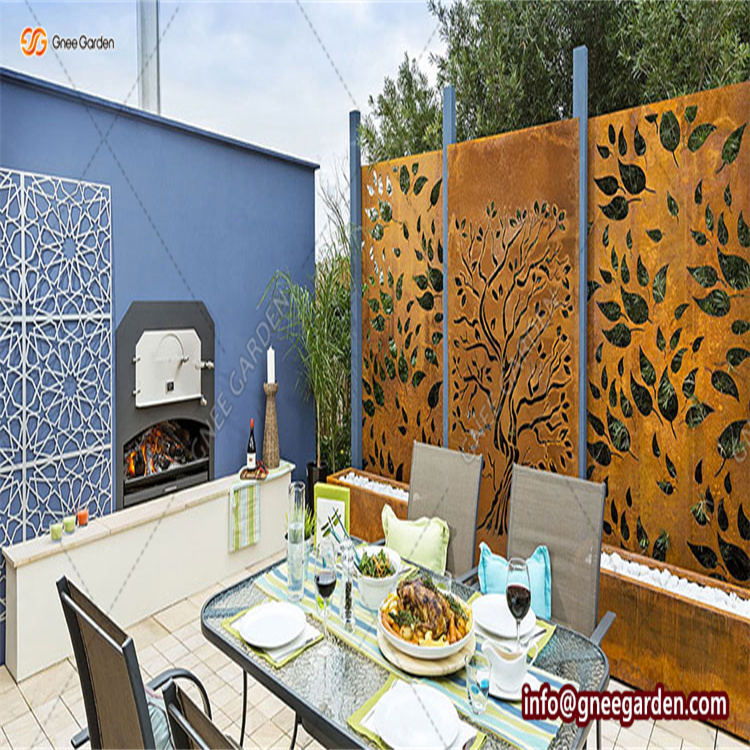 Metal Garden Screens Decorative Garden Screens Room Divider Metal Privacy Screen Garden