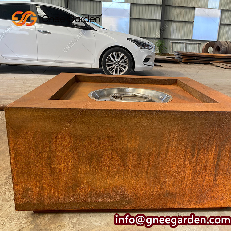 Garden Outdoor Modern Design Heat-resistant Corten Steel Fire Pit