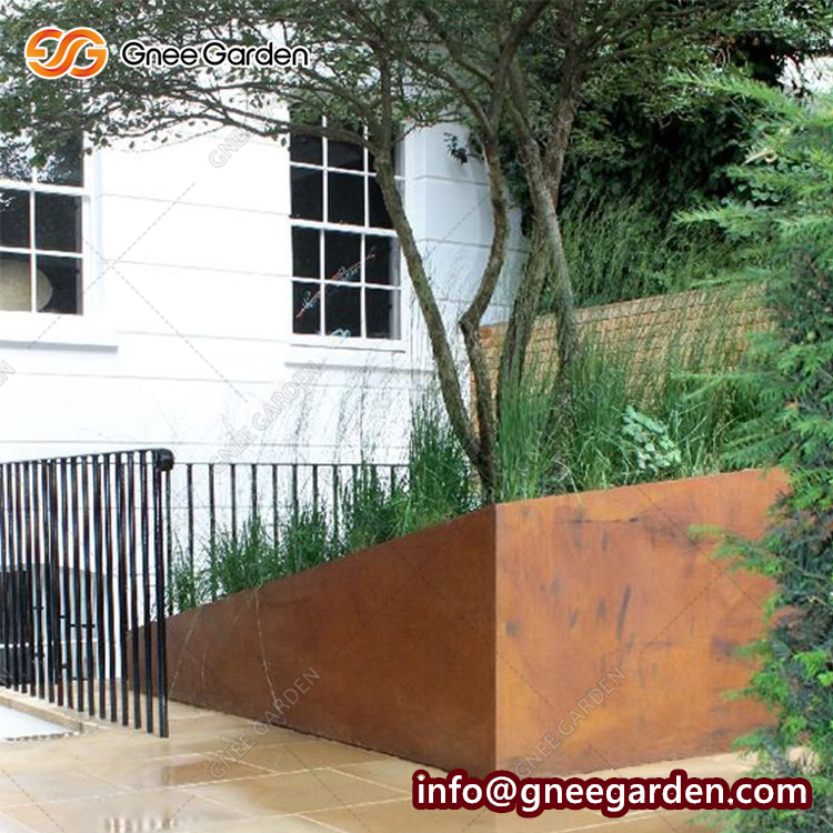 Rust Metal Corten Steel Garden Edging For Landscape