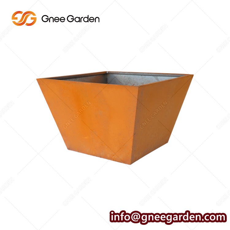 Eco Friendly Outdoor Garden Steel Planter Box In Various Size