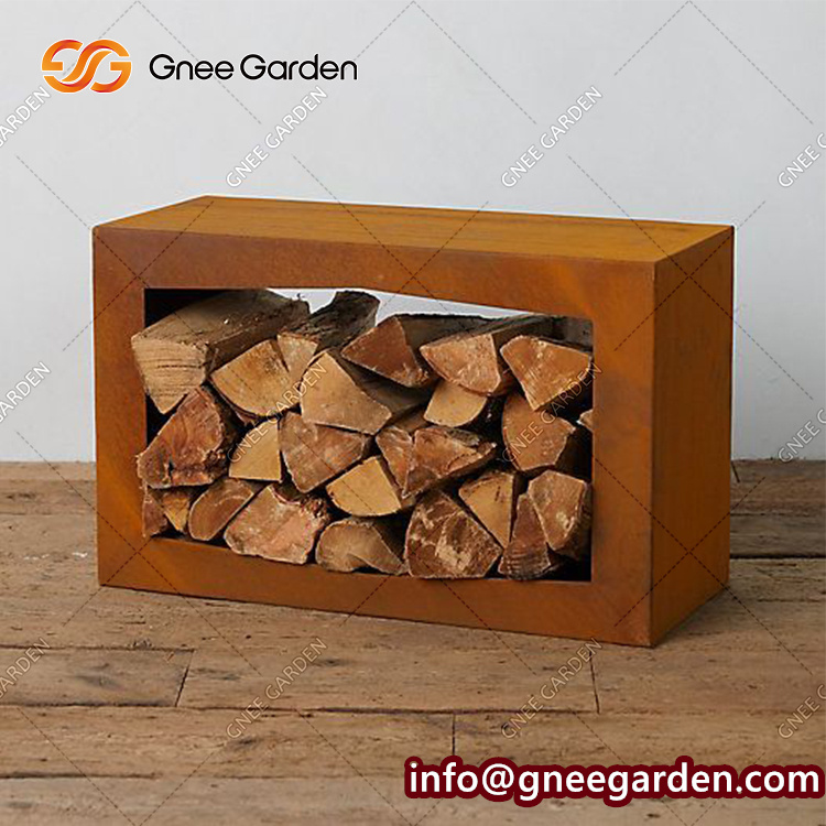 Firewood Rack Log Holder Rustic Firewood Log Storage Rack