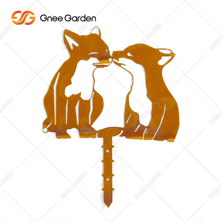 Advanced Garden Artwork Laser Cutting Corten Steel Rust Metal Wall Art for Decoration