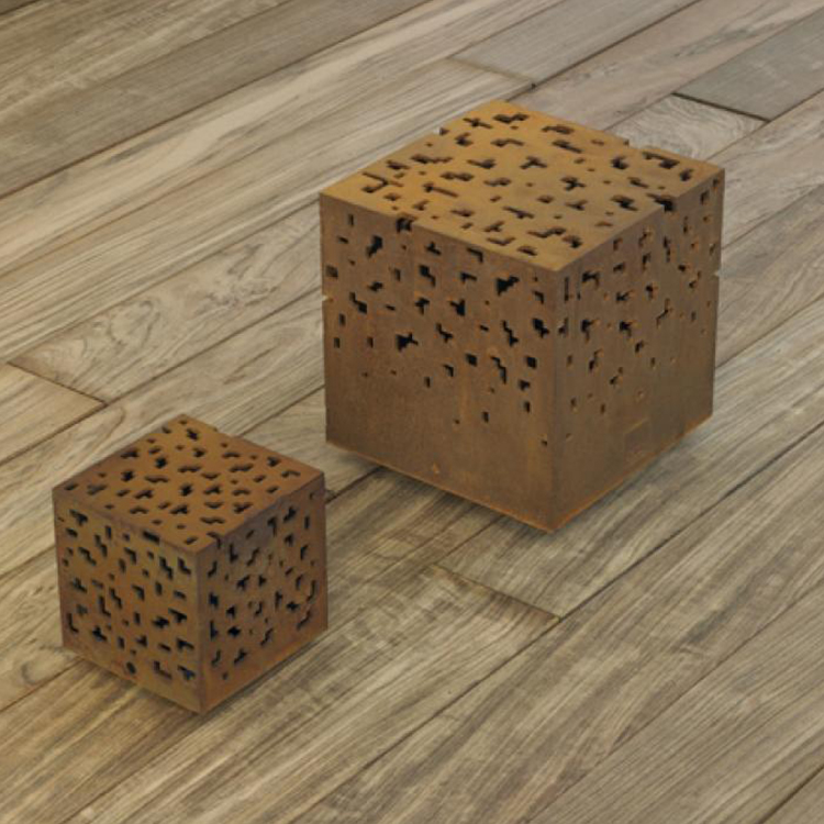 Corten Steel Lighting Bollards Modern Outdoor