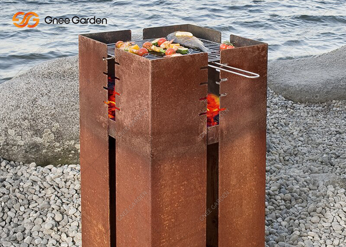 Fire Pit Grill Smoker Portable Fire Pit