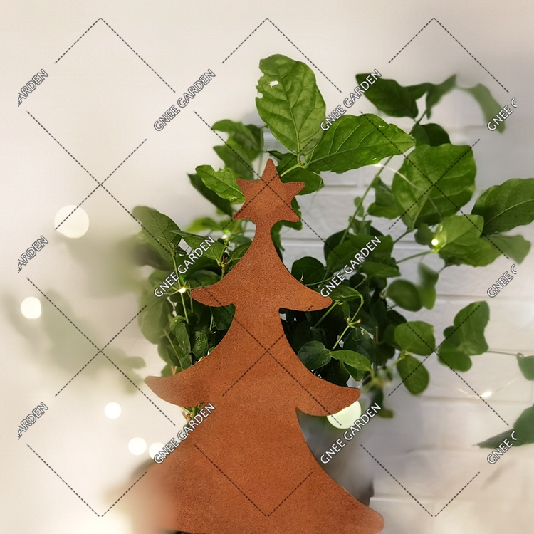Rusty Corten Garden Art Christmas Tree decoration corten steel bee decoration for garden