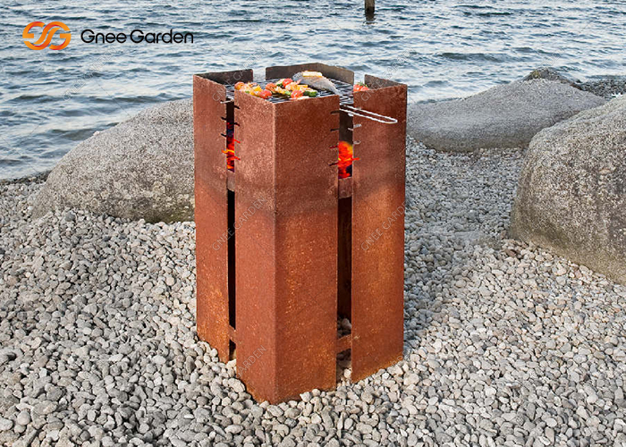 Fire Bowl Grill Grate Charcoal Burning