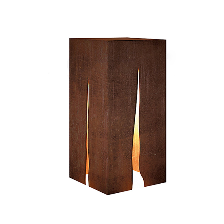 Corten Bollard Light Modern Custom Decorative