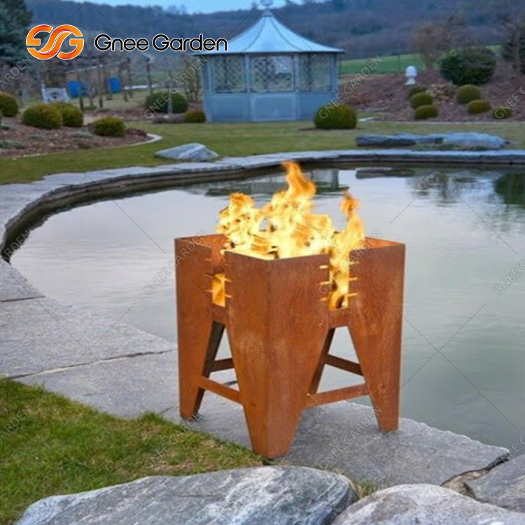 Metal Fire Pit Bbq Friendly Smoker