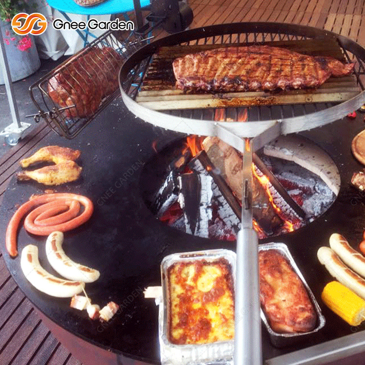 Fire Pit Cooking Wood Fired Steel
