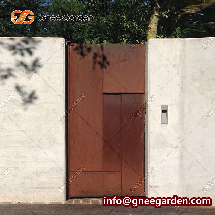 Corten Screens Panels Customized Garden Partition Laser Cut Outdoor Metal Screen Corten Steel Privacy Art