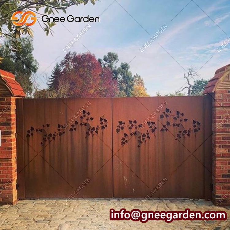 Custom Outdoor Corten Steel Privacy Screens Manufacturer