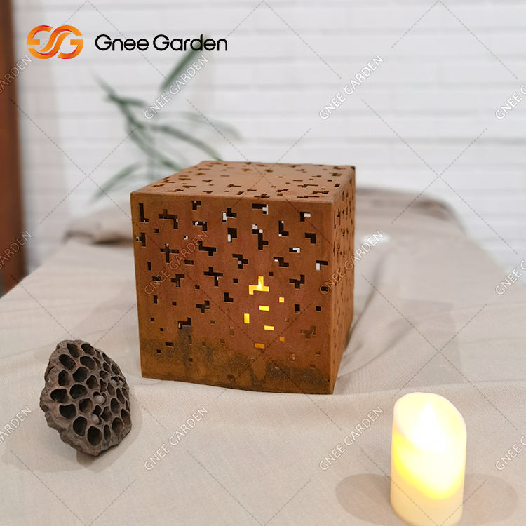 Corten Steel Outdoor Lights Metal Decorative