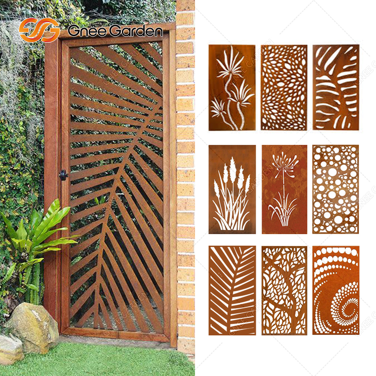 Corten Screen Garden Privacy Fencing Panel