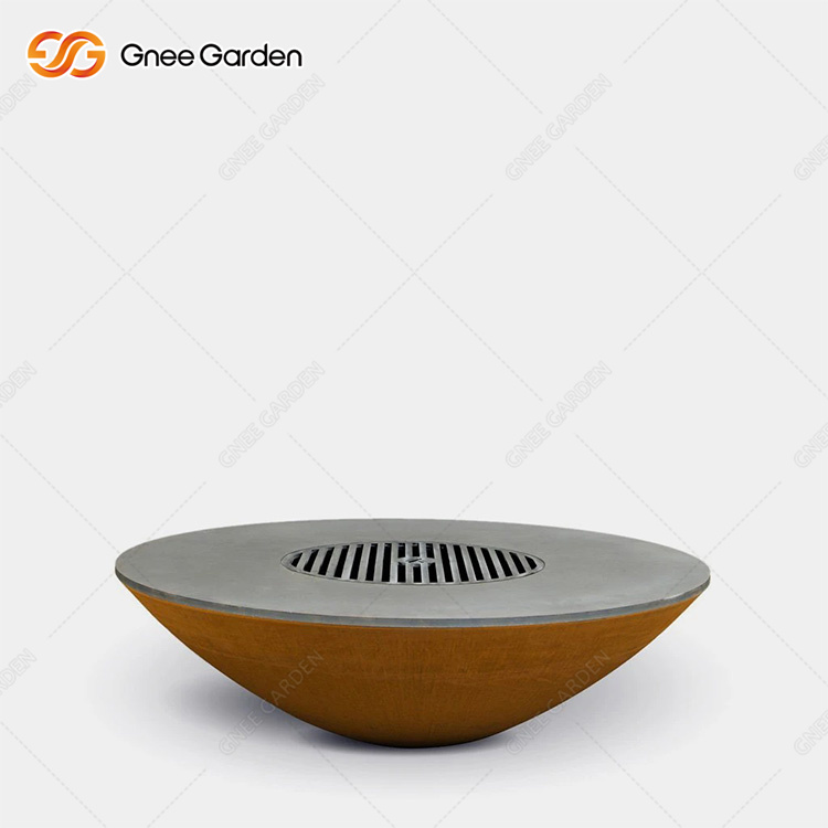 Fire Pit Charcoal Bbq Fire Pit With Barbeque