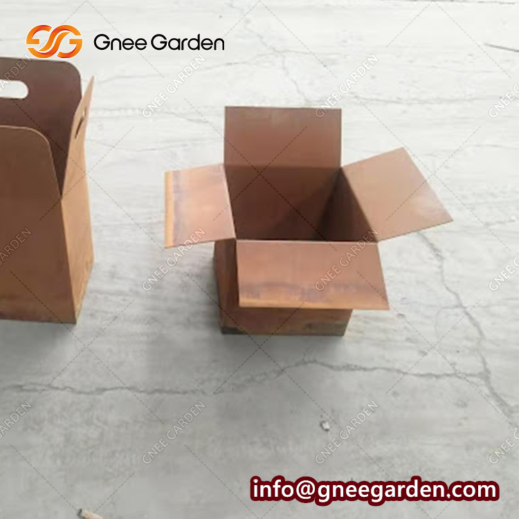 Customized Corten Steel Metal Covered Indoor & Outdoor Flower Pot Planters