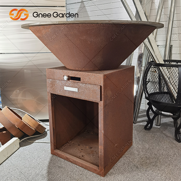 Direct Manufacturer Firepit Outdoor Corten Steel BBQ