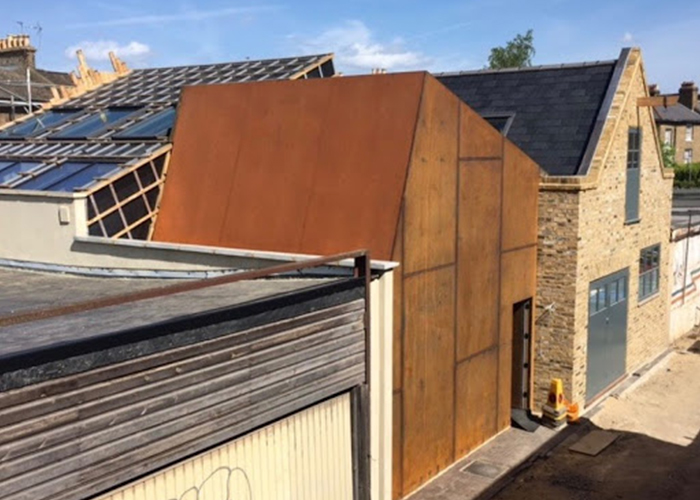 Corten Steel Landscape Wall Cladding Perforated