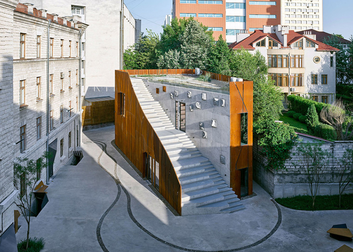 Corten Steel Cladding Wall Laser Cut