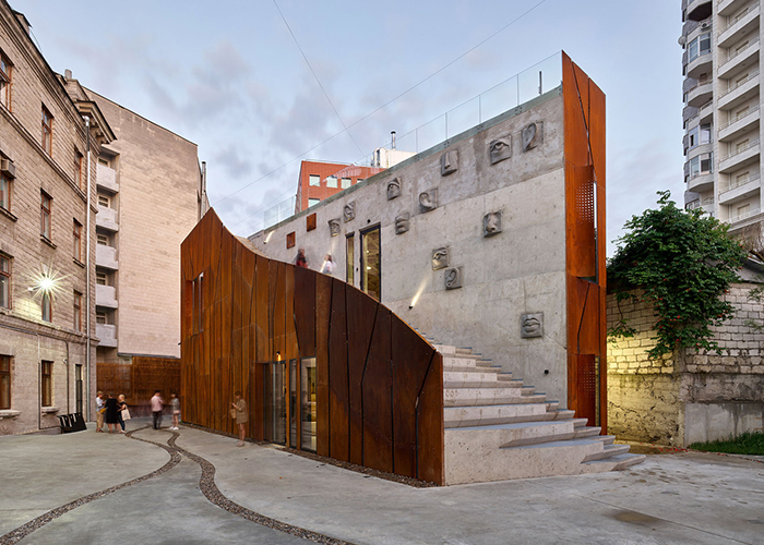 Corten Retaining Wall Cladding Perforated Wall