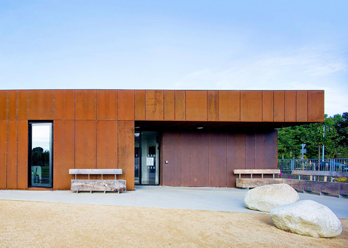 Corten Steel Curtain Wall Garden Decorative