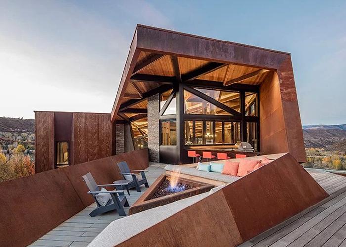 Corten Steel Wall Panels Composite Exterior