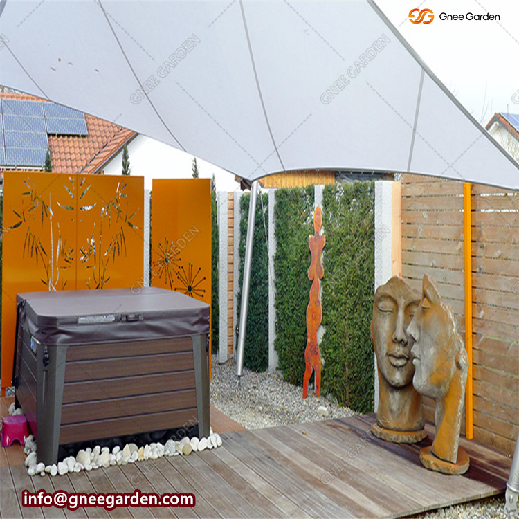 Corten Steel Screen Panel Decorative Privacy Fence Laser Cut Yard Garden Outdoor Metal