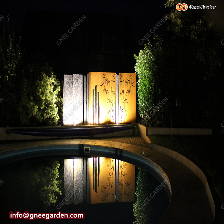 Custom Laser Cut Corten Fence Panel Perforated Corten Steel Fence Privacy Panel