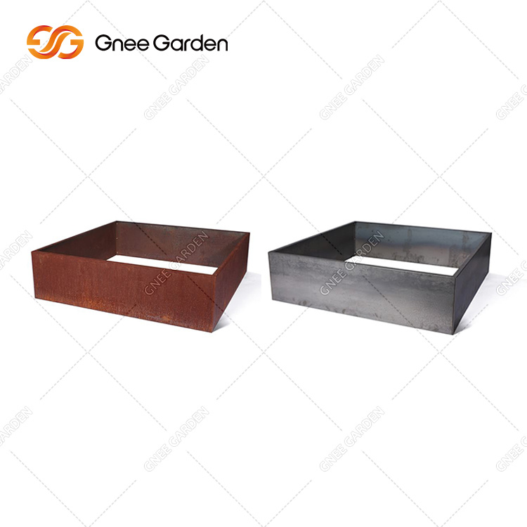 Corten Steel Flower Bed Retaining Plate Outdoor Garden Bed Edging